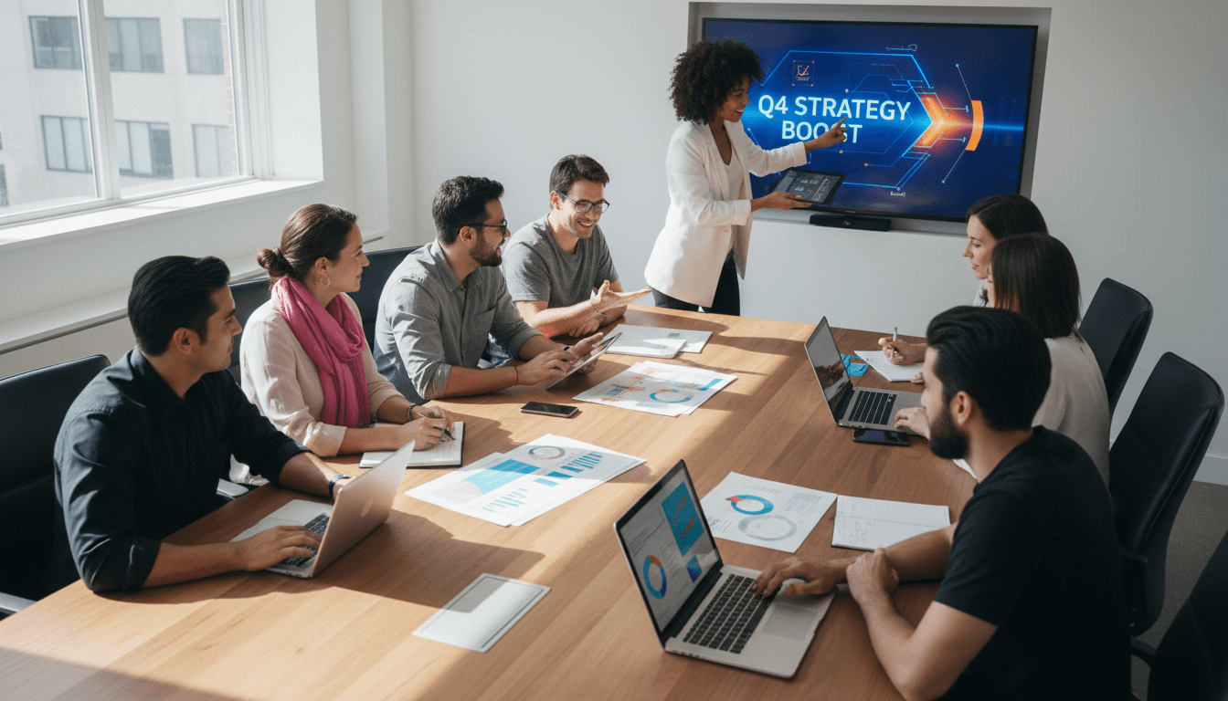 Entrepreneurs working through a business plan